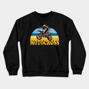 Motocross Racing Biker Crewneck Sweatshirt